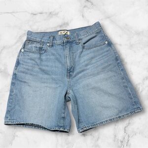 Madewell baggie Jean shorts Classic light Blue Denim size 25